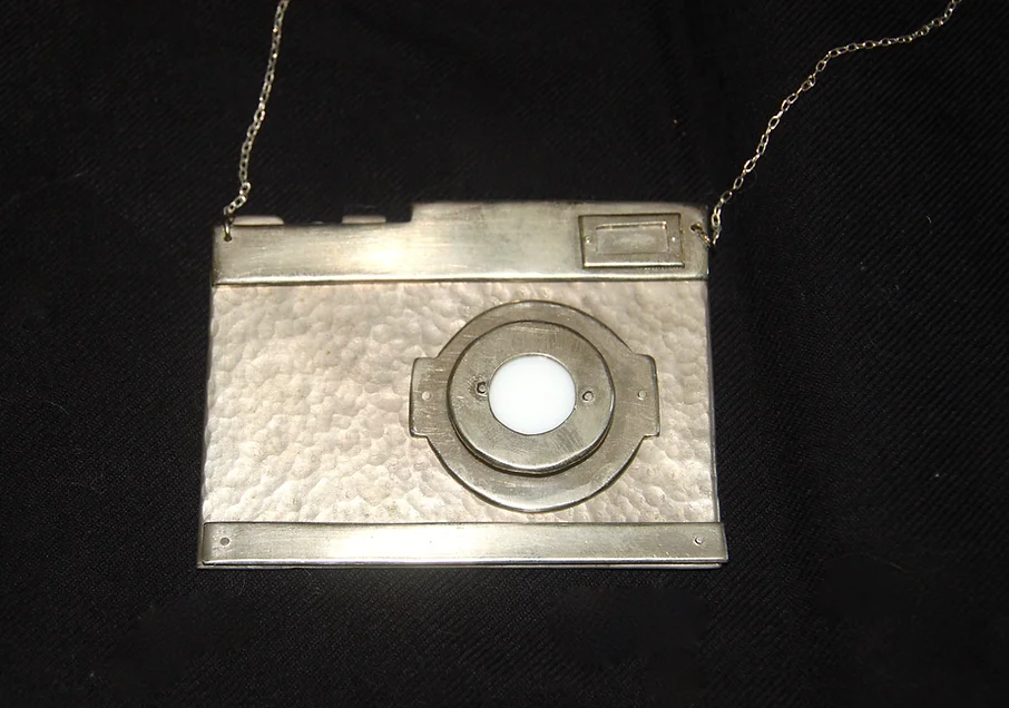 handmade camera necklace